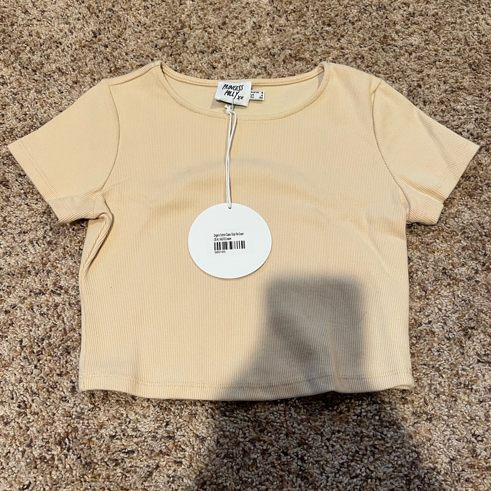 Princess Polly Organic Cotton Classic Crop Tee